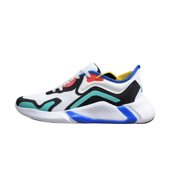 Zapatillas de running Adidas Alphabounce Instinct en blanco, azul y verde