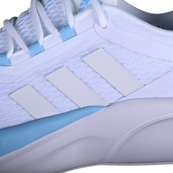 Adidas Alphabounce + White and Light Blue Running Shoes