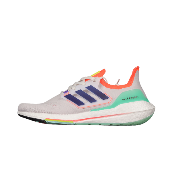 Zapatillas de running Adidas Ultraboost en gris claro, morado, naranja y verde