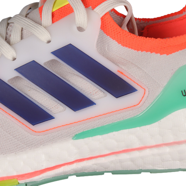 Zapatillas de running Adidas Ultraboost en gris claro, morado, naranja y verde