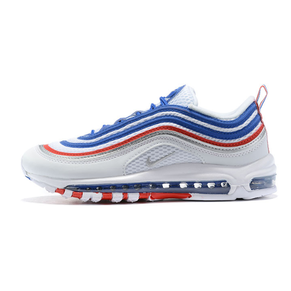 Nike Air Max 97 Blanco Azul Rojo Zapatos Casuales