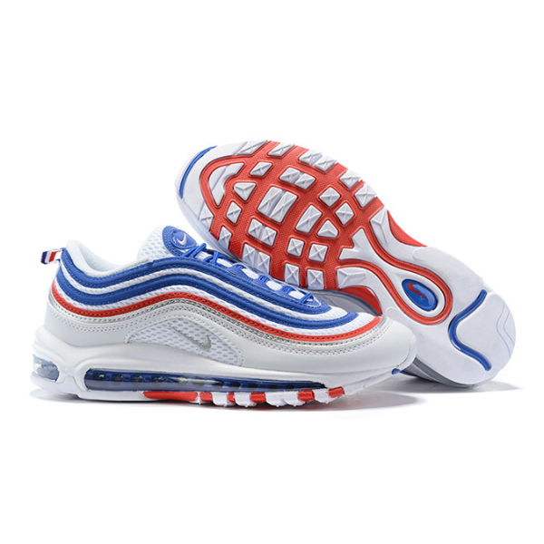 Nike Air Max 97 Blanco Azul Rojo Zapatos Casuales