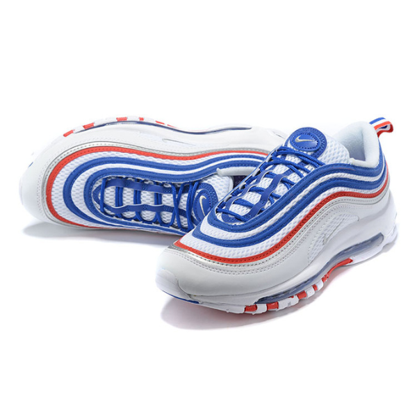 Nike Air Max 97 Blanco Azul Rojo Zapatos Casuales