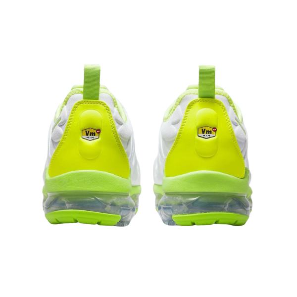 Zapatillas casuales Nike Air VaporMax Plus blancas y voltio