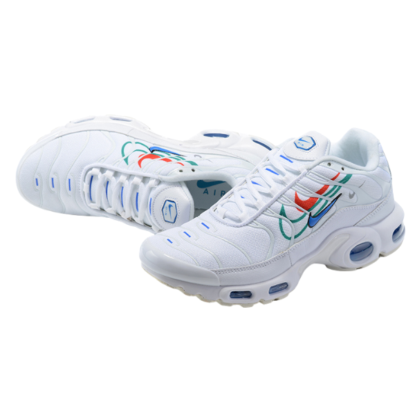 Zapatillas Nike Air Max Plus TN blancas con logo multicolor