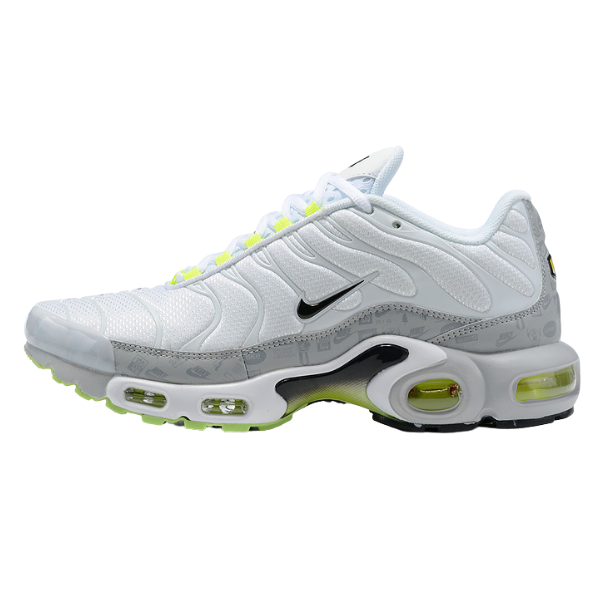 Nike Air Max Plus TN Zapatillas casuales blancas, grises y verdes