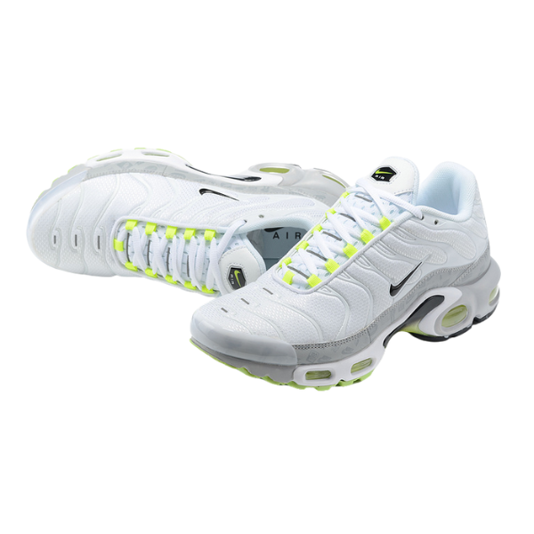 Nike Air Max Plus TN Zapatillas casuales blancas, grises y verdes