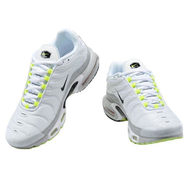Nike Air Max Plus TN Zapatillas casuales blancas, grises y verdes