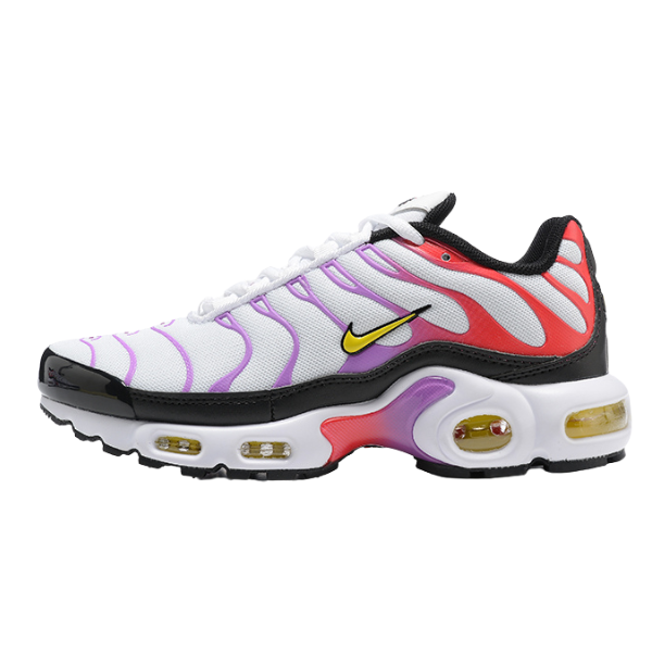 Nike Air Max Plus TN Zapatillas casuales blancas, rojas y moradas