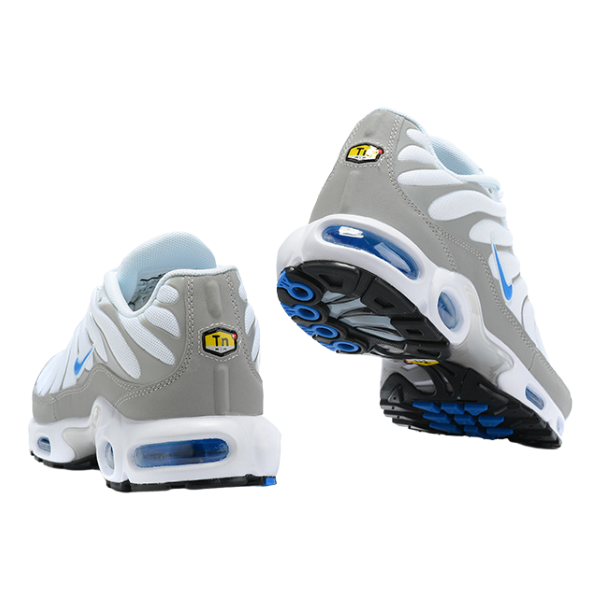 Nike Air Max Plus TN Zapatillas casuales blancas, grises y azules