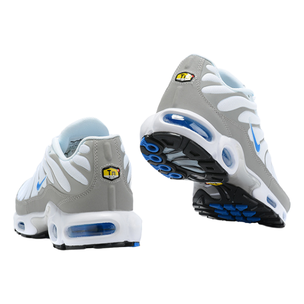Nike Air Max Plus TN Zapatillas casuales blancas, grises y azules