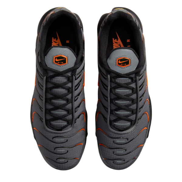 Nike Air Max Plus TN Gray and Orange Casual Shoes