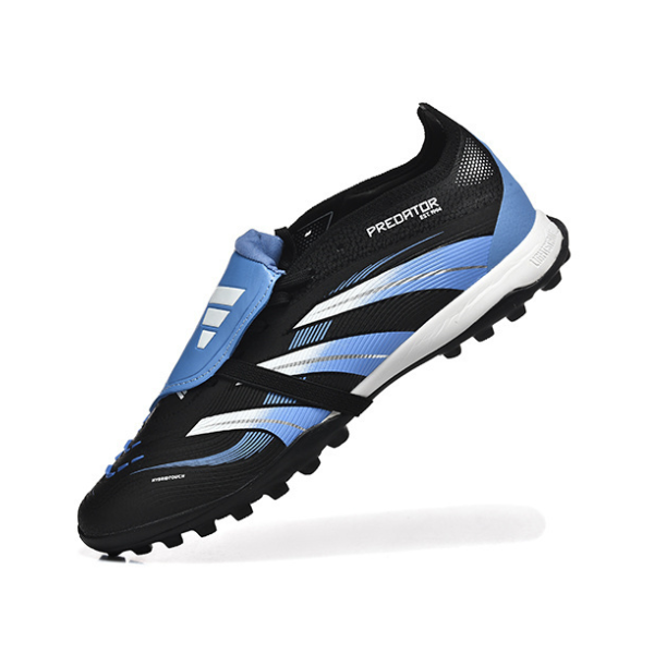 Botas de fútbol Adidas Predator 25 Tongue Elite Bellingham Pack Turf TF para niños, color negro