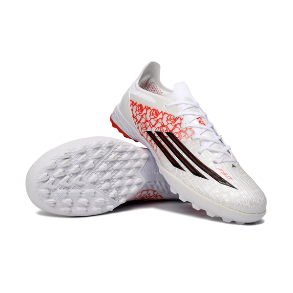 Botas de fútbol Adidas F50 Elite Lamine Yamal Pack Turf TF para niños, color blanco
