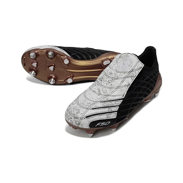 Adidas F50 Spider Black, White and Bronze Mixed Studs SG Football Boot