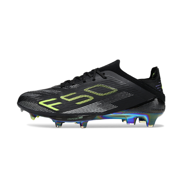 Botas de fútbol Adidas F50+ Elite Electric Stealth Pack Firm Ground FG para niños