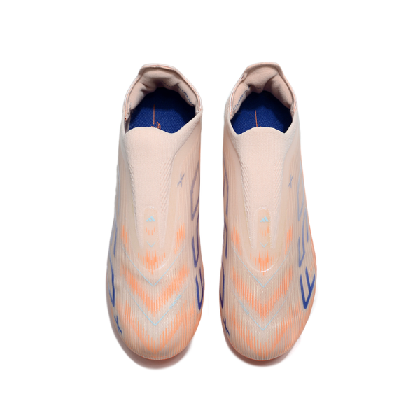 Botas de fútbol Adidas F50+ Elite sin cordones Sparkfusion Coral Blaze Pack Firm Ground FG para niños