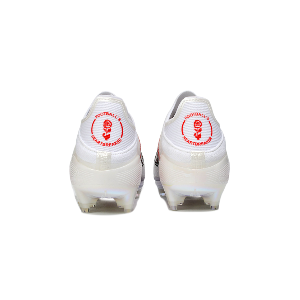 Botas de fútbol Adidas F50+ Elite Lamine Yamal Pack Firm Ground FG para niños, color blanco