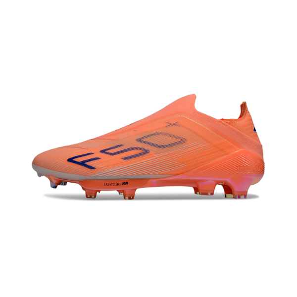 Botas de fútbol Adidas F50+ Laceless Elite Coral Blaze Pack Firm Ground FG para niños