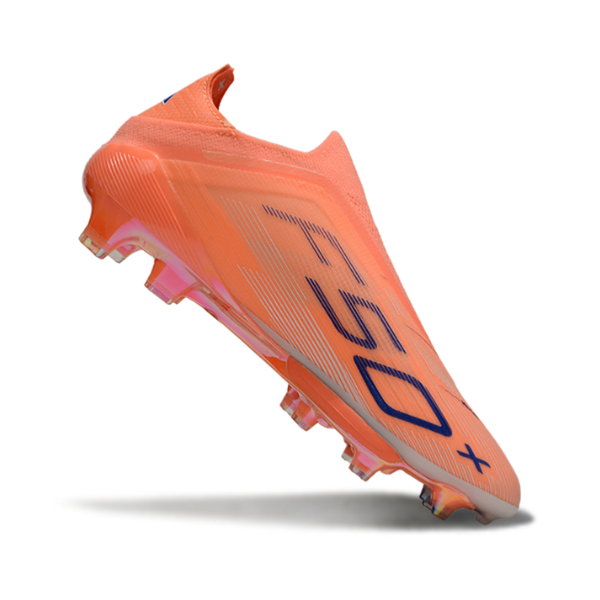 Botas de fútbol Adidas F50+ Laceless Elite Coral Blaze Pack Firm Ground FG para niños