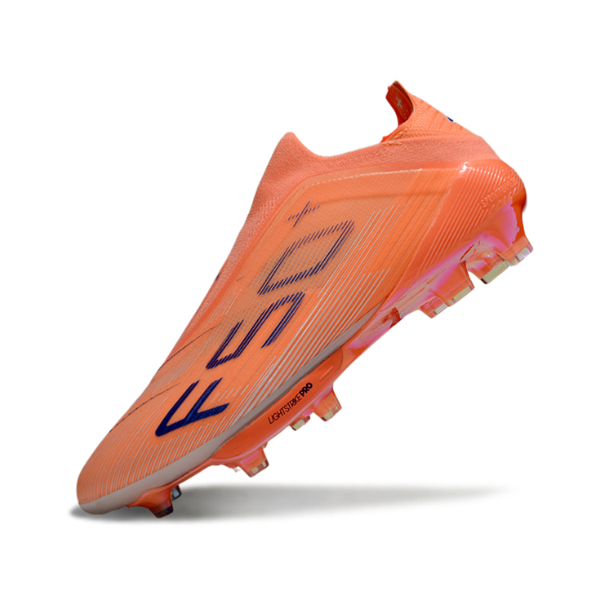 Botas de fútbol Adidas F50+ Laceless Elite Coral Blaze Pack Firm Ground FG para niños