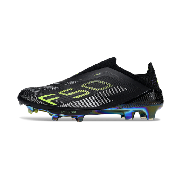 Botas de fútbol Adidas F50+ Laceless Elite Electric Stealth Pack Firm Ground FG para niños