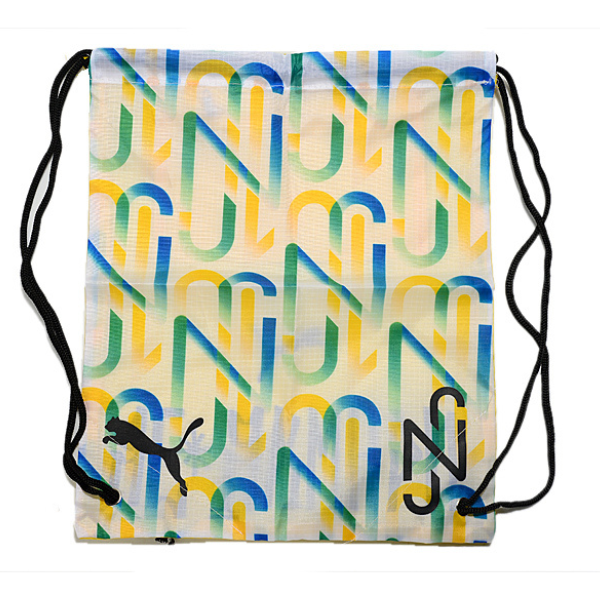 Bolsa para botas Puma Neymar JR blanca y amarilla