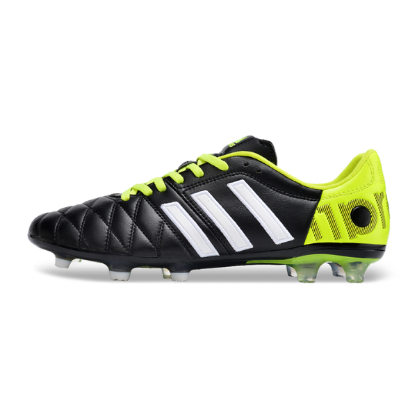 Botas de fútbol Adidas Adipure 11Pro Firm Ground FG, color negro y verde