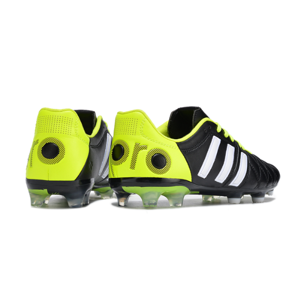 Adidas Adipure 11Pro Black and Green Firm Ground FG Football Boot