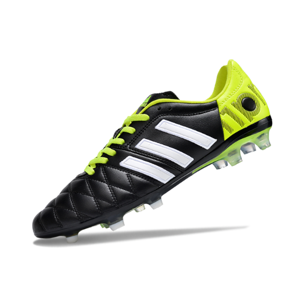 Adidas Adipure 11Pro Black and Green Firm Ground FG Football Boot