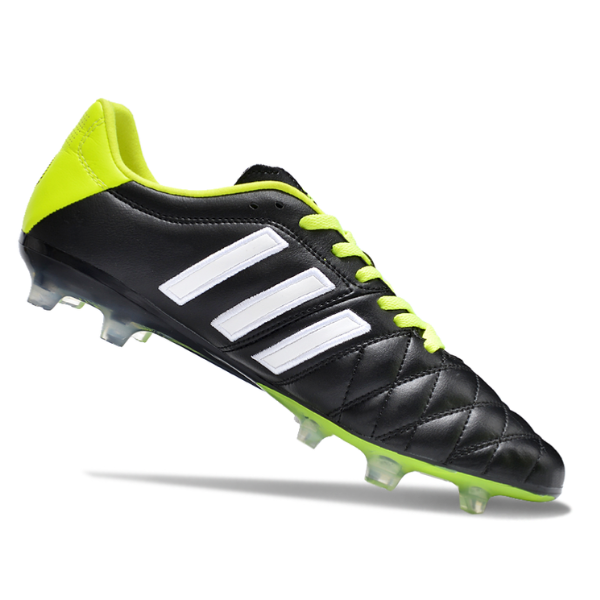 Adidas Adipure 11Pro Black and Green Firm Ground FG Football Boot