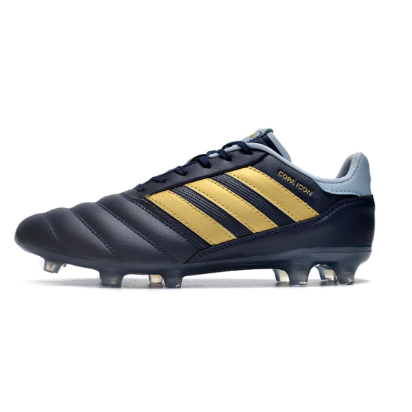 Botas de fútbol Adidas Copa Icon.1 FG para terreno firme, color azul y dorado