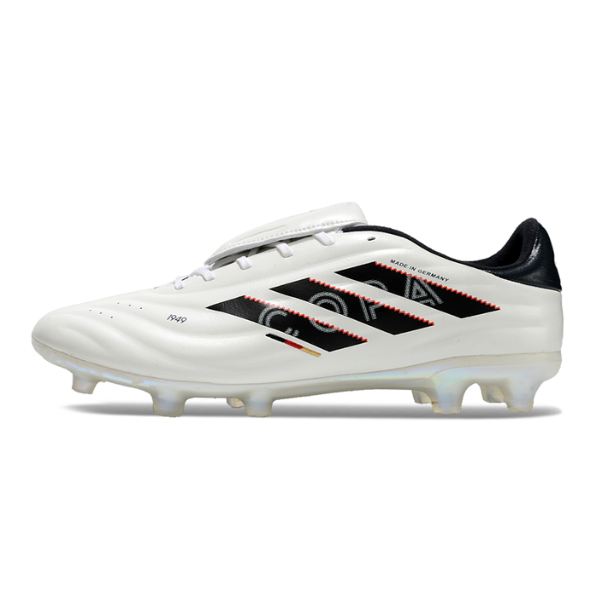 Botas de fútbol Adidas Copa Pure II Elite FG para terreno firme, fabricadas en Alemania, en blanco y negro