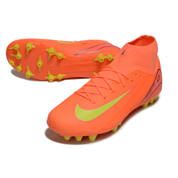 Botas de fútbol Nike Air Zoom Mercurial Superfly 10 Academy AG para césped artificial, color naranja