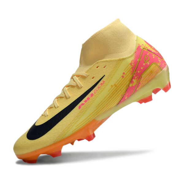 Nike Air Zoom Mercurial Superfly 10 Academy Mbappe Pack Black and Red Firm Ground FG Football Boot