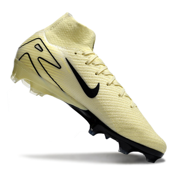 Botas de fútbol Nike Air Zoom Mercurial Superfly 10 Elite FG para terreno firme, color amarillo y negro