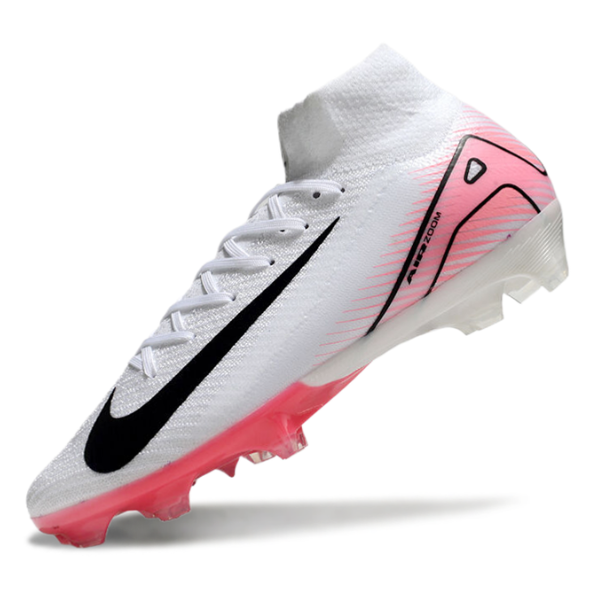 Nike Air Zoom Mercurial Superfly 10 Elite White and Light Pink Firm Ground FG Football Boot