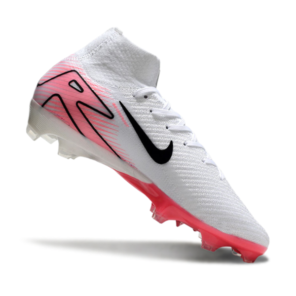 Nike Air Zoom Mercurial Superfly 10 Elite White and Light Pink Firm Ground FG Football Boot