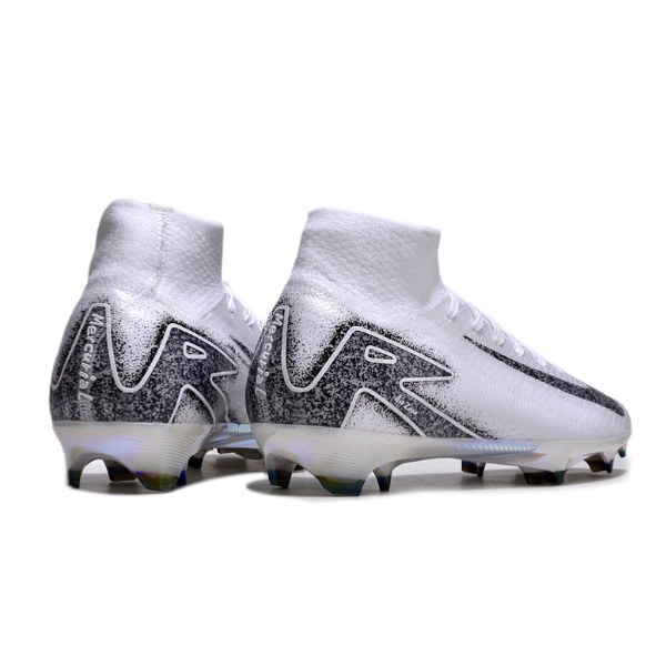 Nike Air Zoom Mercurial Superfly 10 Elite White and Black Firm Ground FG Football Boot