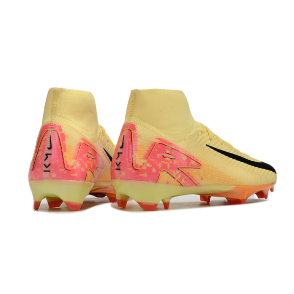 Botas de fútbol Nike Air Zoom Mercurial Superfly 10 Elite, color amarillo y naranja, para terreno firme FG