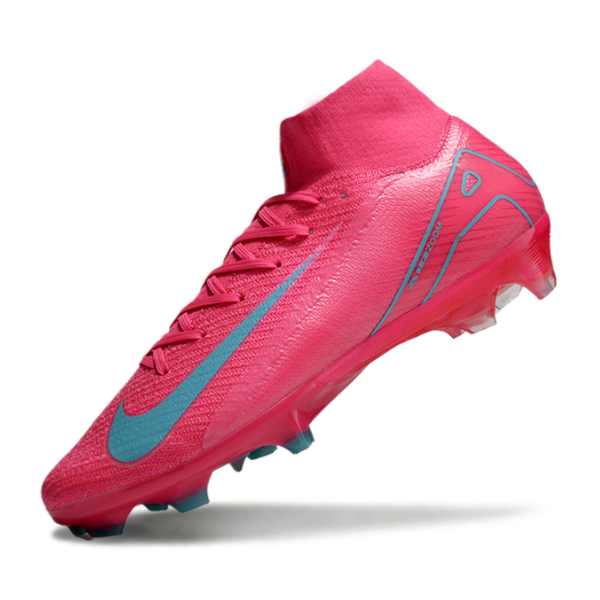 Nike Air Zoom Mercurial Superfly 10 Elite Pink and Light Blue Firm Ground FG Football Boot