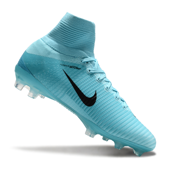 Botas de fútbol Nike Mercurial Superfly 5 Elite azul claro para terreno firme FG