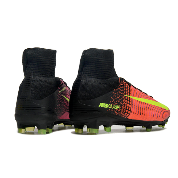Botas de fútbol Nike Mercurial Superfly 5 Elite FG para terreno firme, color naranja, rosa y negro