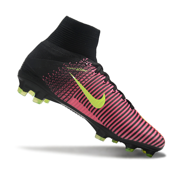 Botas de fútbol Nike Mercurial Superfly 5 Elite FG para terreno firme, color naranja, rosa y negro