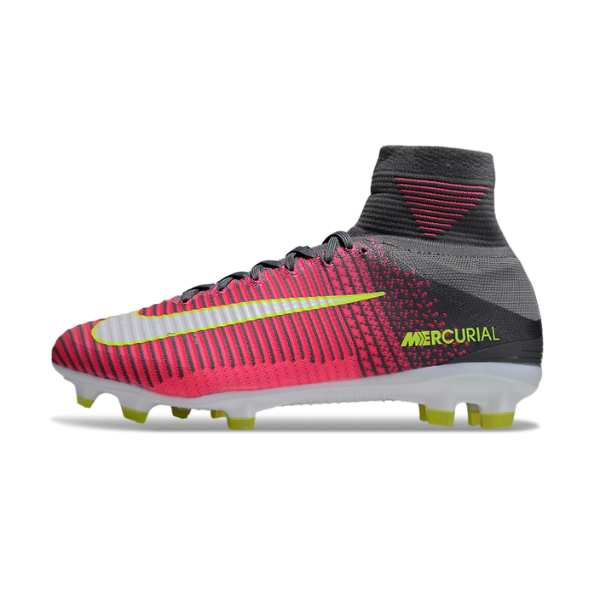 Botas de fútbol Nike Mercurial Superfly 5 Elite FG para terreno firme, color rojo y negro