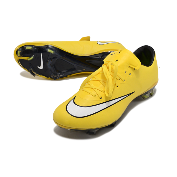 Botas de fútbol Nike Air Zoom Mercurial Vapor 10 Elite amarillas para terreno firme FG