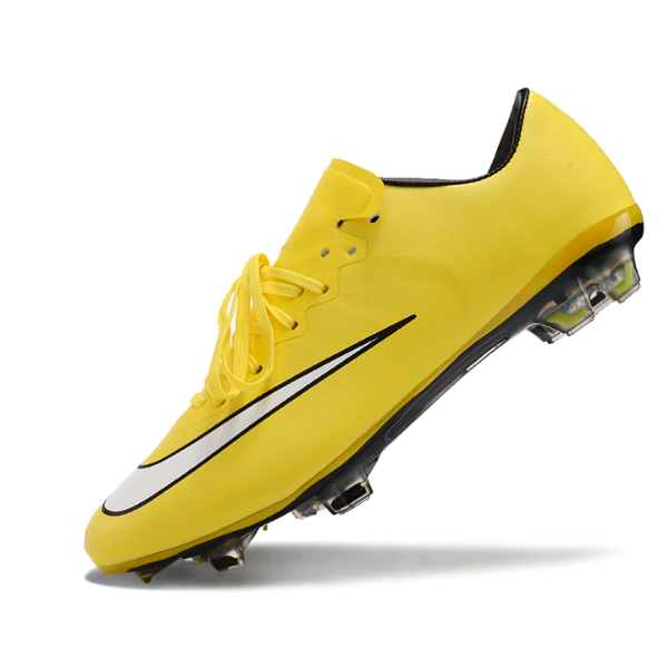 Botas de fútbol Nike Air Zoom Mercurial Vapor 10 Elite amarillas para terreno firme FG