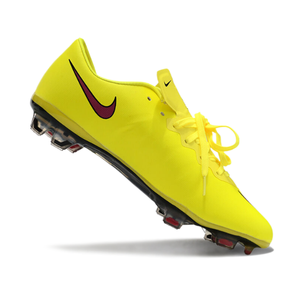 Botas de fútbol Nike Air Zoom Mercurial Vapor 10 Elite FG para terreno firme, color amarillo y rosa