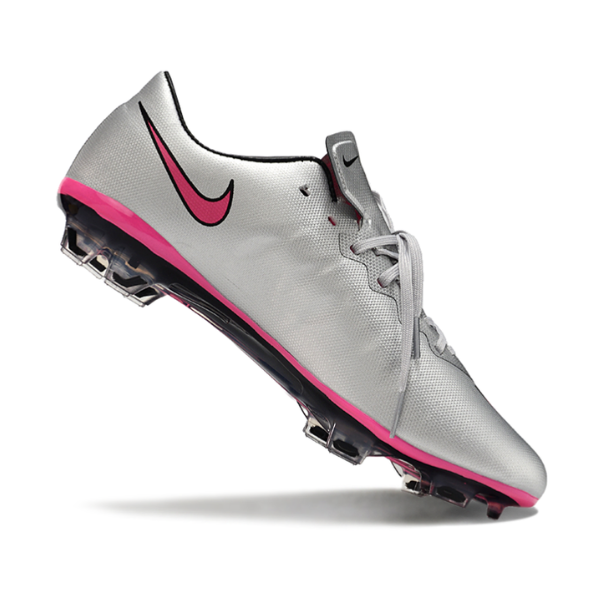 Botas de fútbol Nike Air Zoom Mercurial Vapor 10 Elite FG para terreno firme, color gris y rosa