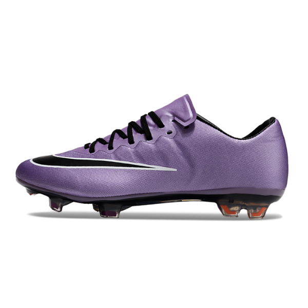 Botas de fútbol Nike Air Zoom Mercurial Vapor 10 Elite para terreno firme, color morado
